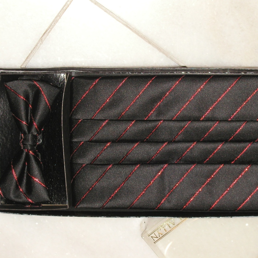 Men Formal Cravat Party Ascot Cummerbund Bow Tie